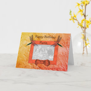 Dragonflies Gepersonaliseerde Foto Birthday Kaart