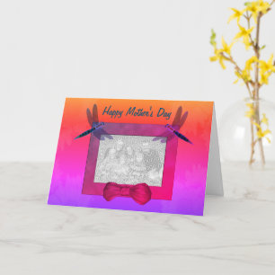 Dragonflies Gepersonaliseerde Foto Moederdag Kaart