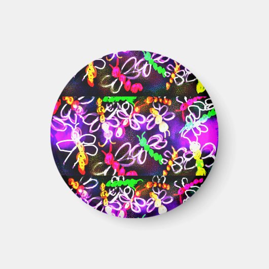 Dragonflies Glow Golf Pet Clip USB-oplaadstatus Magneet (Voorkant)