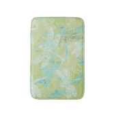 Dragonflies groen Blauwgroen blauw patroon Badmat (Voorkant Verticaal)