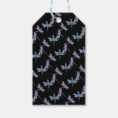 Dragonflies Handgeschilderd Baby shower Cadeaulabel (Achterkant)
