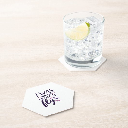 Dragonflies Ik was altijd bedoeld om Dragonfly Lo  Kartonnen Onderzetters (Insitu)