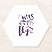 Dragonflies Ik was altijd bedoeld om Dragonfly Lo  Kartonnen Onderzetters (Voorkant)