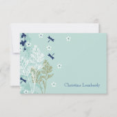 Dragonflies in de Gepersonaliseerde Beweide Statio Kaart (Voorkant)