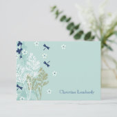 Dragonflies in de Gepersonaliseerde Beweide Statio Kaart (Staand voorkant)