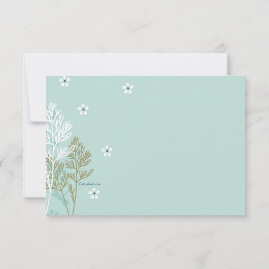 Dragonflies in de Gepersonaliseerde Beweide Statio Kaart (Achterkant)