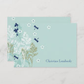 Dragonflies in de Gepersonaliseerde Beweide Statio Kaart (Voorkant / Achterkant)