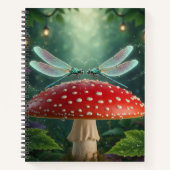 Dragonflies in love - Whimsical dreamy cute Notitieboek (Voorkant)