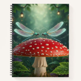 Dragonflies in love - Whimsical dreamy cute Notitieboek