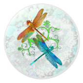 Dragonflies Keramische Knop (Voorkant)