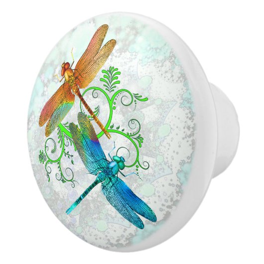 Dragonflies Keramische Knop (Rechts)