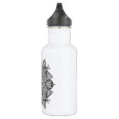 Dragonflies Mandala Black Tribal Waterfles (Rechts)