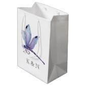 Dragonflies Medium Gift Bag Cadeauzakje (Achterkant Gekanteld)