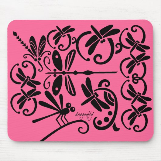 Dragonflies Mousepad Muismat (Voorkant)