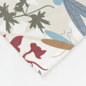 Dragonflies multi-gekleurd patroon fleece deken (Hoek)