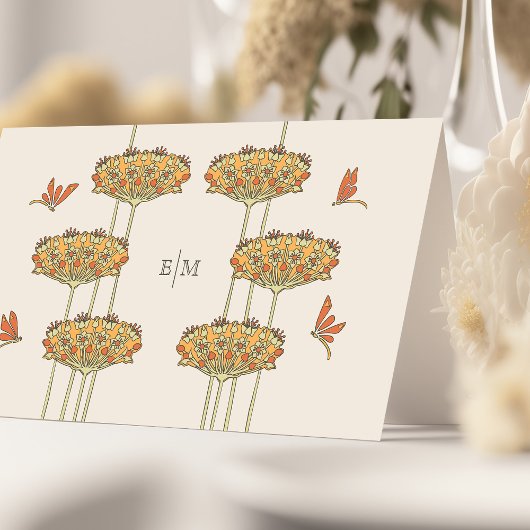 Dragonflies Naam Kaarten Trouwtafel Plaatskaartje