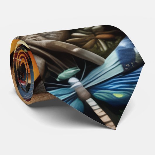 Dragonflies Neck Tie Stropdas (Opgerold)