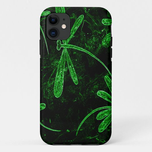 Dragonflies Neon Green Case-Mate iPhone Case (Achterkant)