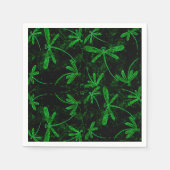 Dragonflies Neon Green Servet (Voorkant)