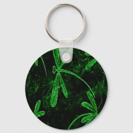 Dragonflies Neon Green Sleutelhanger