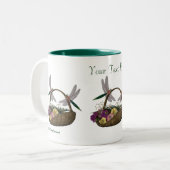 Dragonflies op de Mok van de koffie van het blote  (Voorkant links)