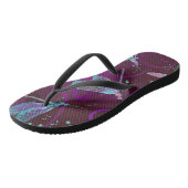 Dragonflies Paarse flip Flop (Schuin)