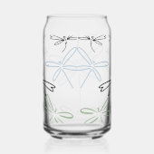 Dragonflies Patroon Drinkware Set Blikvorm Glas (Rechts)