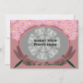 Dragonflies Photo Bridal Shower Invitation Kaart (Voorkant)