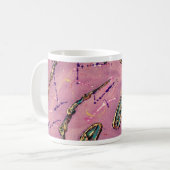 Dragonflies Pink Fizz Koffiemok (Voorkant links)