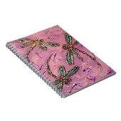 Dragonflies Pink Fizz Notitieboek (Rechterzijde)