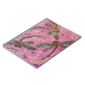 Dragonflies Pink Fizz Notitieboek (Linkerzijde)