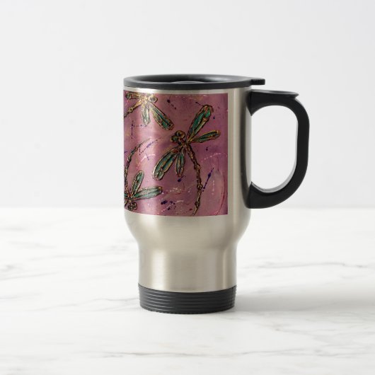 Dragonflies Pink Fizz Reisbeker (Rechts)
