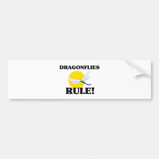 DRAGONFLIES-regel! Bumpersticker (Voorkant)