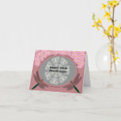 Dragonflies Roze Daisies Schattigee fotokaart Kaart (Gele Bloem)