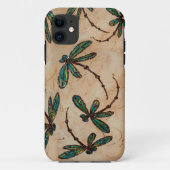 Dragonflies Rustic Cream Case-Mate iPhone Case (Achterkant)
