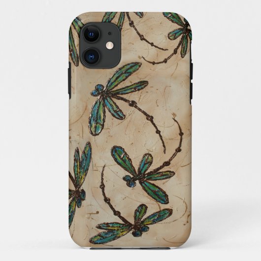 Dragonflies Rustic Cream Case-Mate iPhone Case (Achterkant)