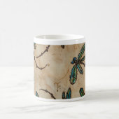 Dragonflies Rustic Cream Koffiemok (Center)
