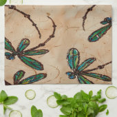 Dragonflies Rustic Cream Theedoek (Gevouwen)