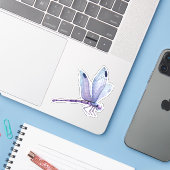 Dragonflies Sticker (Laptop met iPhone)