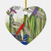 Dragonflies Summer Keramisch Ornament (Voorkant)