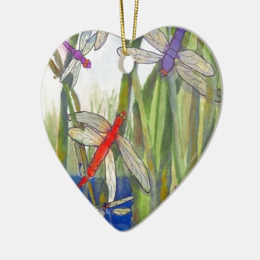 Dragonflies Summer Keramisch Ornament (Links)