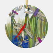 Dragonflies Summer Keramisch Ornament (Voorkant)