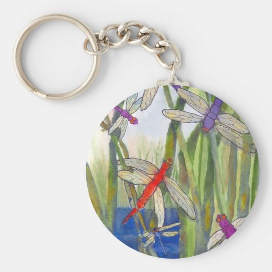 Dragonflies Summer Sleutelhanger (Voorkant)