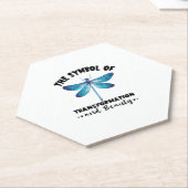 Dragonflies Transformation Beauty Natuur Insect Dr Kartonnen Onderzetters (Schuin)