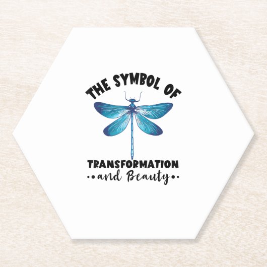 Dragonflies Transformation Beauty Natuur Insect Dr Kartonnen Onderzetters (Voorkant)