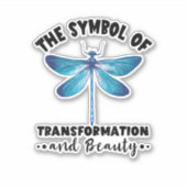 Dragonflies Transformation Beauty Natuur Insect Dr Sticker (Voorkant)