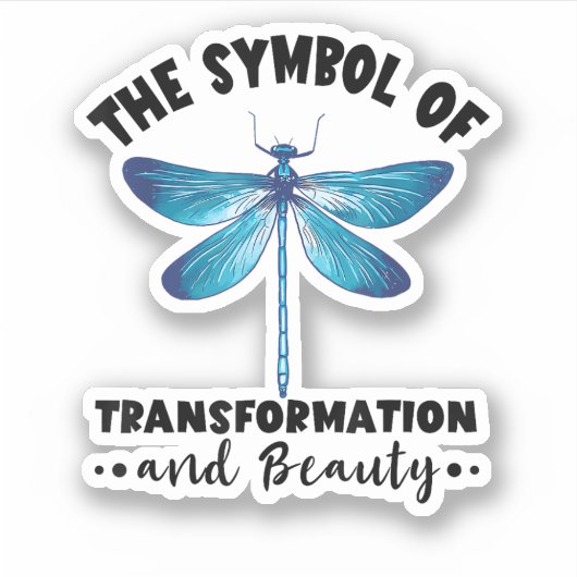 Dragonflies Transformation Beauty Natuur Insect Dr Sticker (Voorkant)