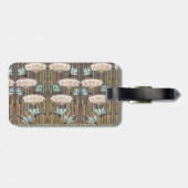 Dragonflies Water Lelies Marsh Art Nouveau Bagagelabel (Achterkant horizontaal)