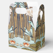 Dragonflies Water Lelies Marsh Art Nouveau Bedankdoosjes (Geopend)