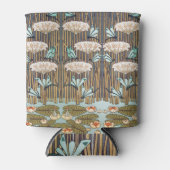 Dragonflies Water Lelies Marsh Art Nouveau Blikjeskoeler (Voorkant)